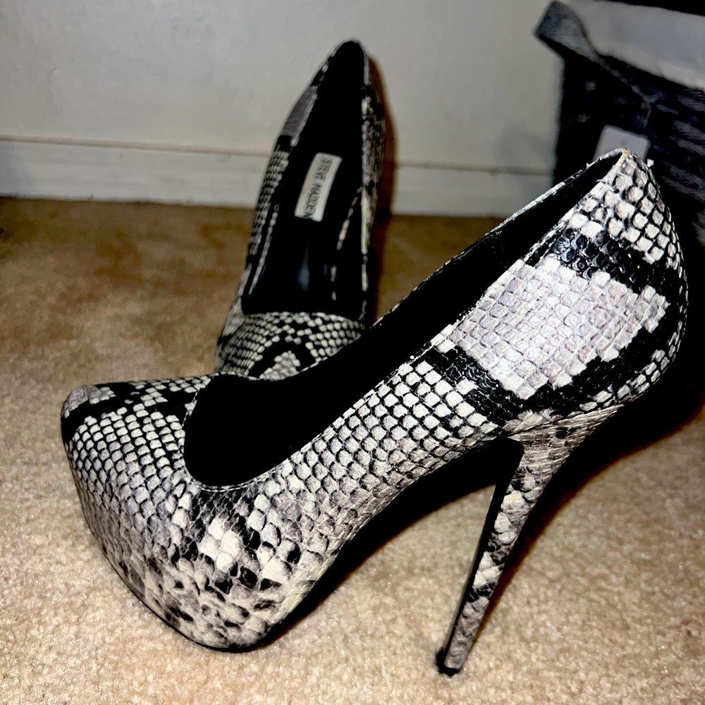 Snake skin heels